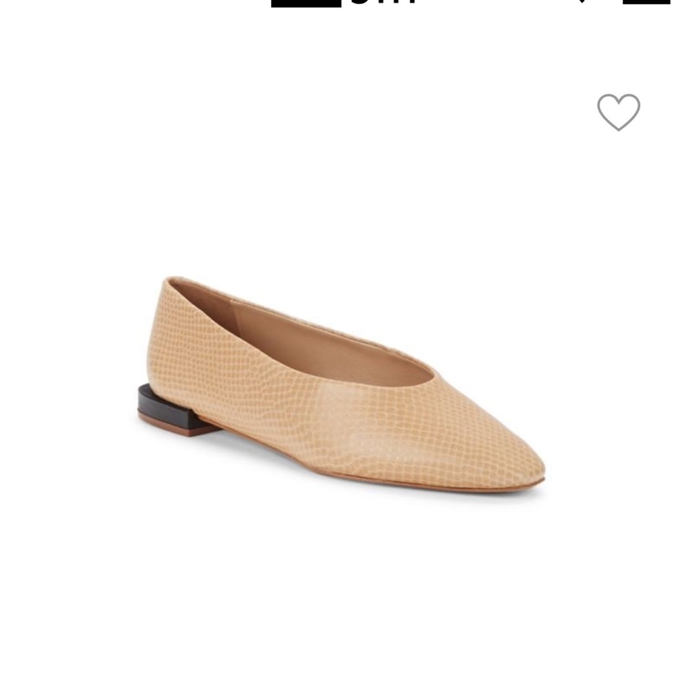 Saks Off Fifth snakeskin-embossed real leather shoes